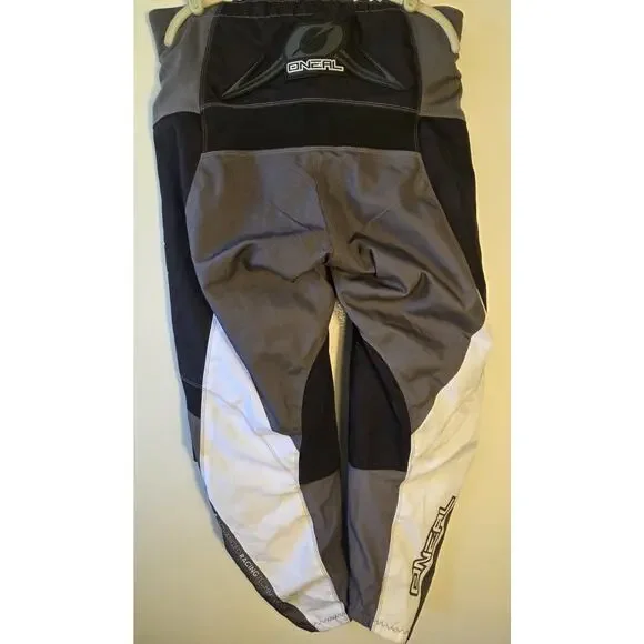 O'Neal Tapered Element Trail Pant Black Gray White Sz 38 Mens Moto